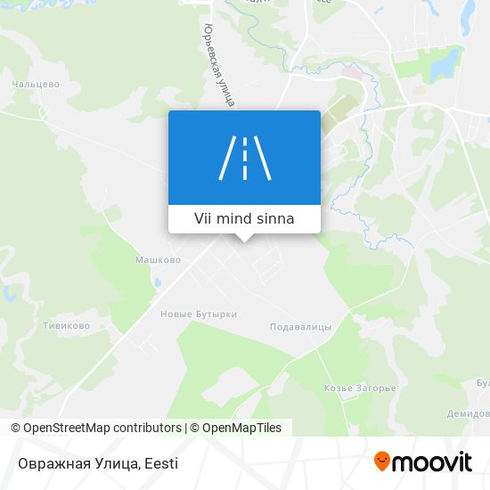 Овражная Улица kaart