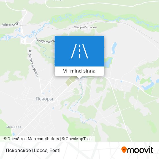 Псковское Шоссе kaart