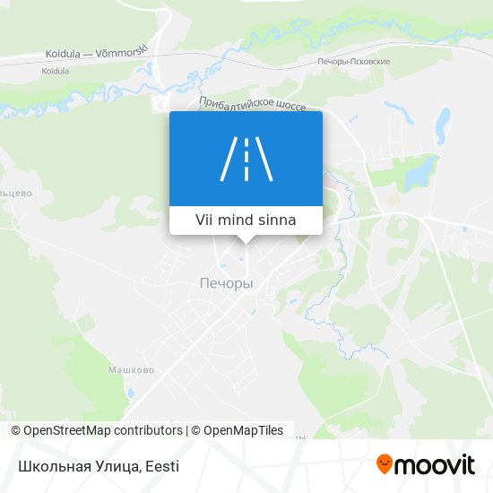Школьная Улица kaart