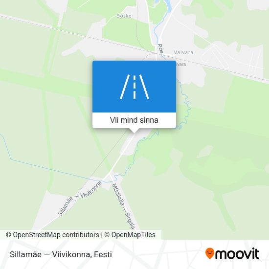 Sillamäe — Viivikonna kaart