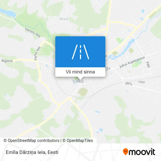 Emīla Dārziņa Iela kaart