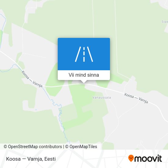 Koosa — Varnja kaart