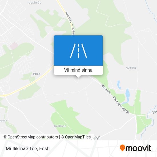 Mullikmäe Tee kaart