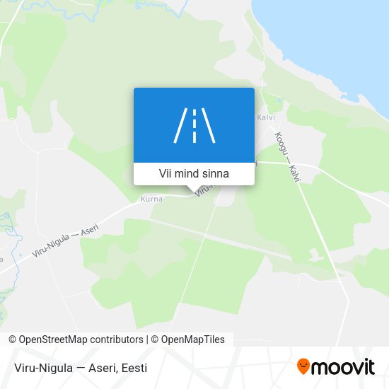 Viru-Nigula — Aseri kaart