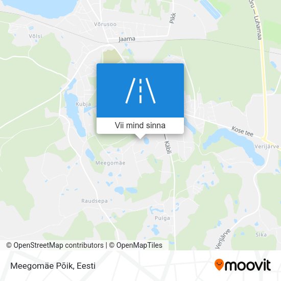 Meegomäe Põik kaart