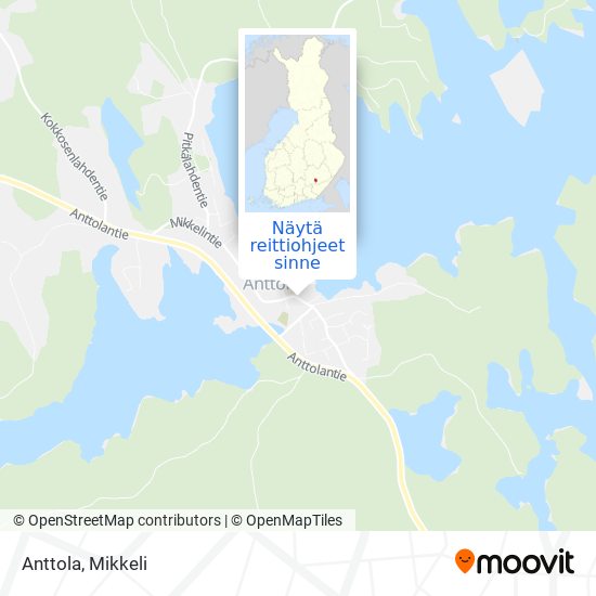 Kuinka päästä kohteeseen Anttola paikassa Mikkeli kulkuvälineellä Bussi?