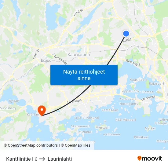 Kanttiinitie | 🌳 to Laurinlahti map