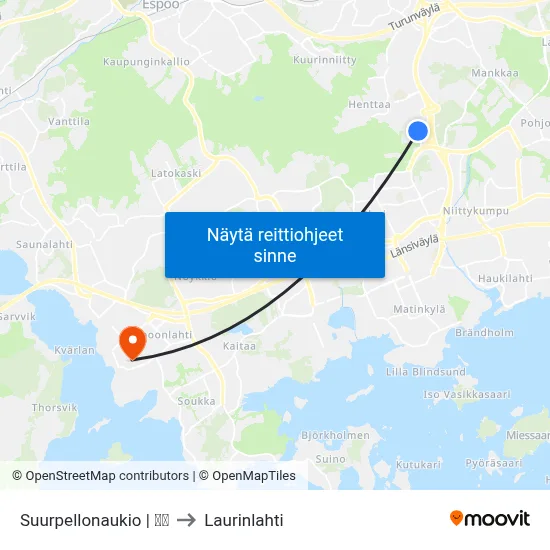 Suurpellonaukio | 🌳💈 to Laurinlahti map