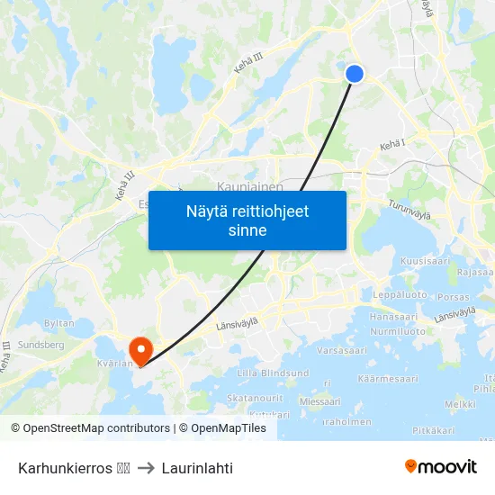 Karhunkierros | 🎒⛳ to Laurinlahti map