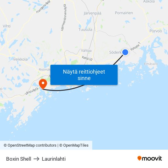 Boxin Shell to Laurinlahti map