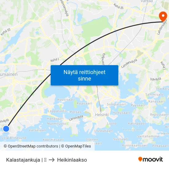 Kalastajankuja | 🏫 to Heikinlaakso map
