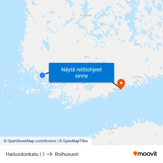 Hailuodonkatu | 🌳 to Roihuvuori map