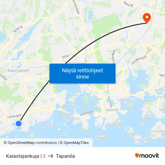 Kalastajankuja | 🏫 to Tapanila map