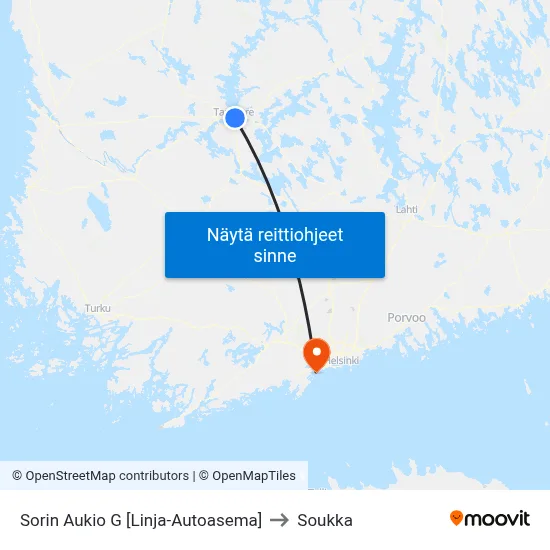 Sorin Aukio G 🚏🛍️ to Soukka map