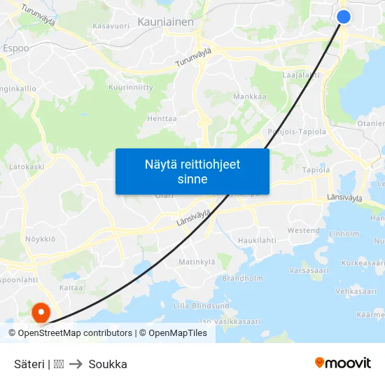 Säteri | 🏢🌳 to Soukka map