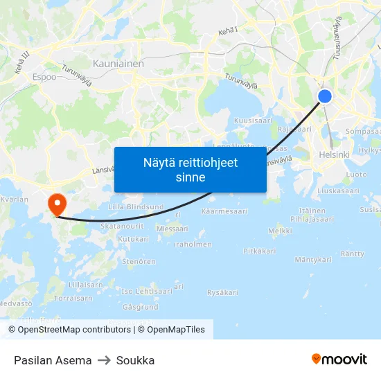 Pasilan Asema | 🚆🛍🏨 to Soukka map