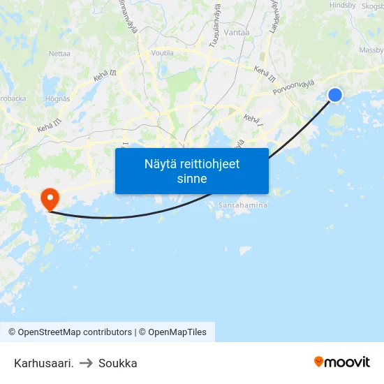 Karhusaari. to Soukka map