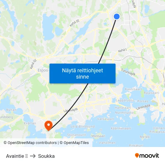 Avaintie | ⚽ to Soukka map