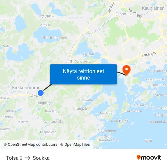 Tolsa 🚆 to Soukka map
