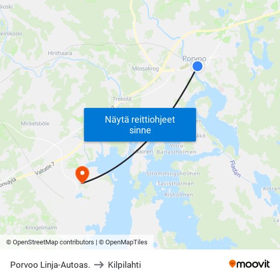Porvoo Linja-Autoas. to Kilpilahti map