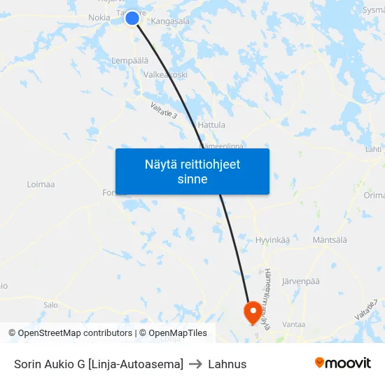 Sorin Aukio G 🚏🛍️ to Lahnus map