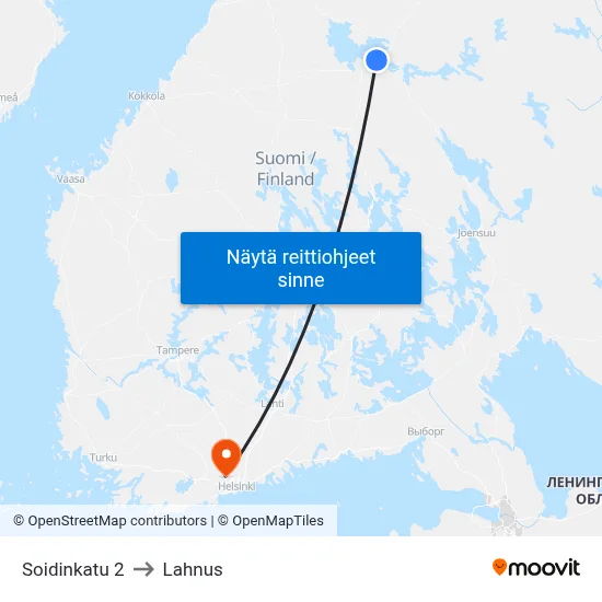 Soidinkatu 2 to Lahnus map