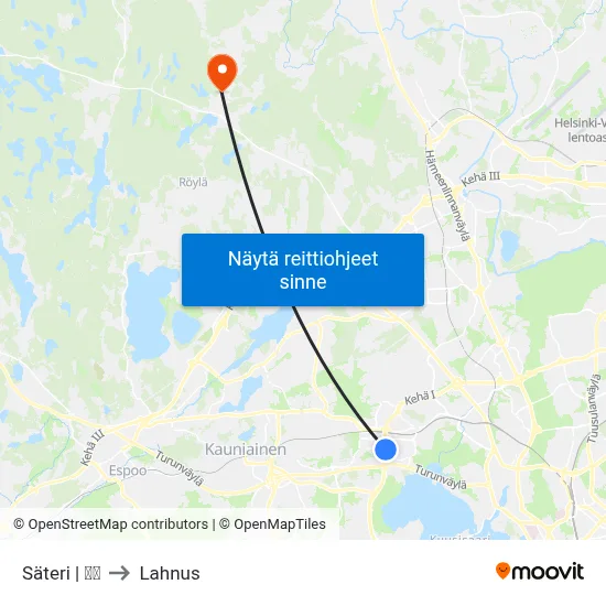 Säteri | 🏢🌳 to Lahnus map