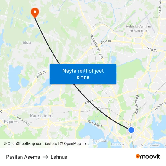 Pasilan Asema | 🚆🛍🏨 to Lahnus map