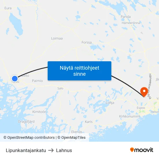 Lipunkantajankatu to Lahnus map