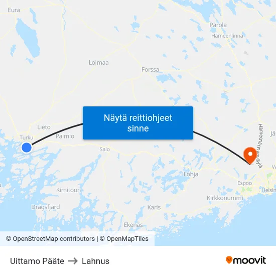 Uittamo Pääte | 🏞 to Lahnus map