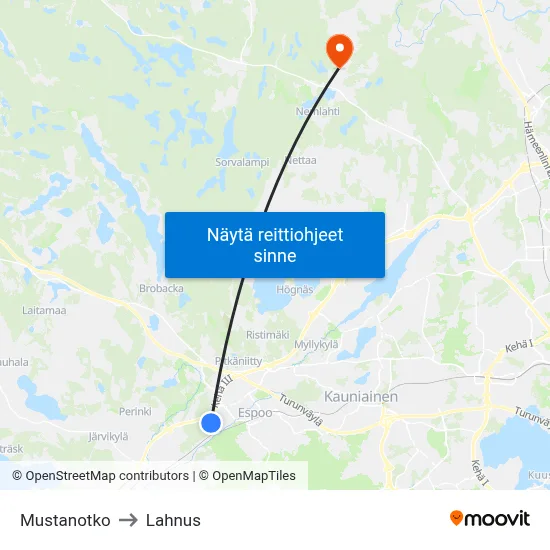 Mustanotko to Lahnus map