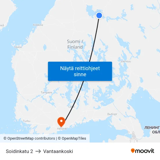 Soidinkatu 2 to Vantaankoski map