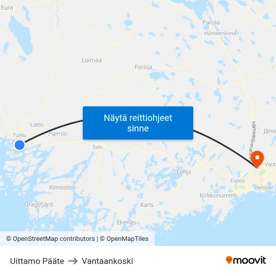 Uittamo Pääte | 🏞 to Vantaankoski map