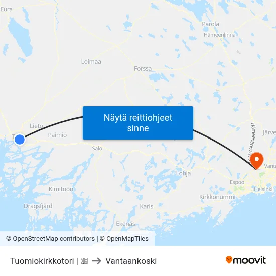 Tuomiokirkkotori | 🌳🍽 to Vantaankoski map