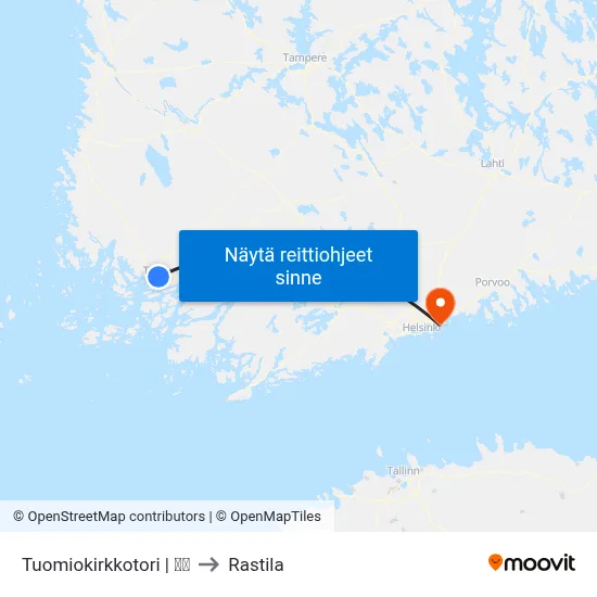 Tuomiokirkkotori | 🌳🍽 to Rastila map