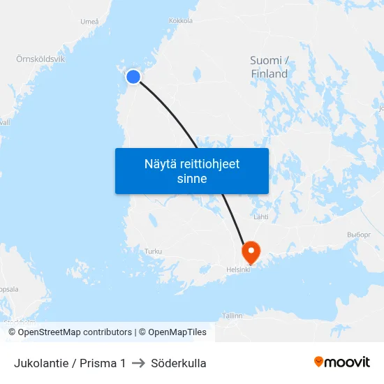 Jukolantie / Prisma 1 to Söderkulla map