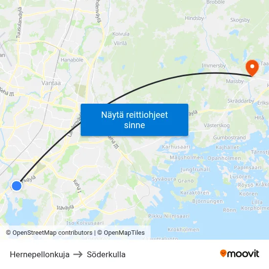 Hernepellonkuja to Söderkulla map