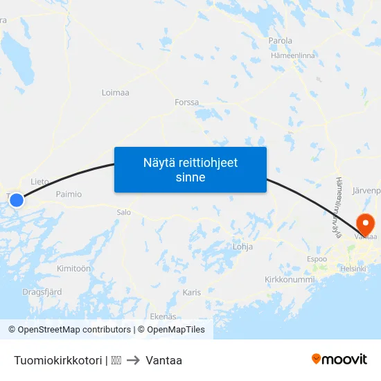 Tuomiokirkkotori | 🌳🍽 to Vantaa map