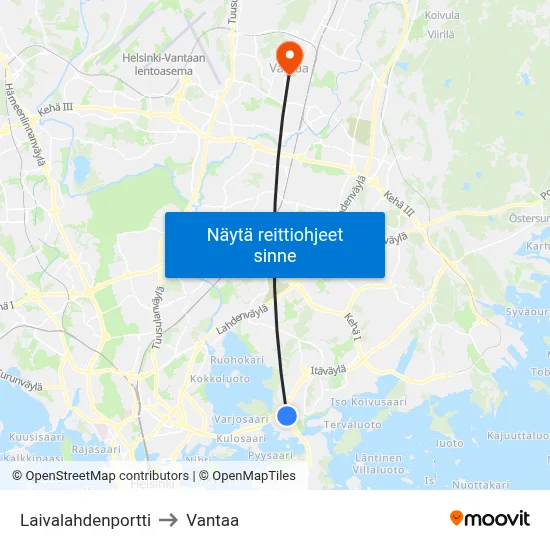 Laivalahdenportti to Vantaa map