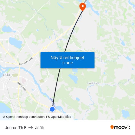 Juurus Th E to Jääli map