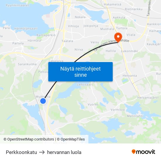 Multiojankatu to hervannan luola map