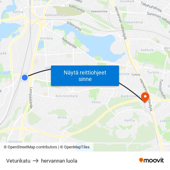 Veturikatu to hervannan luola map