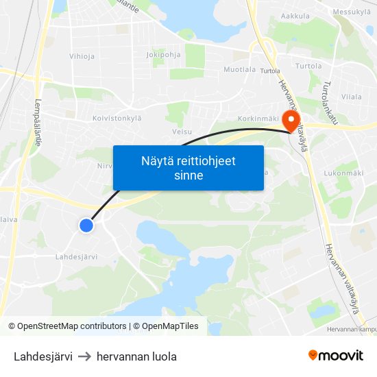 Tuotekatu to hervannan luola map