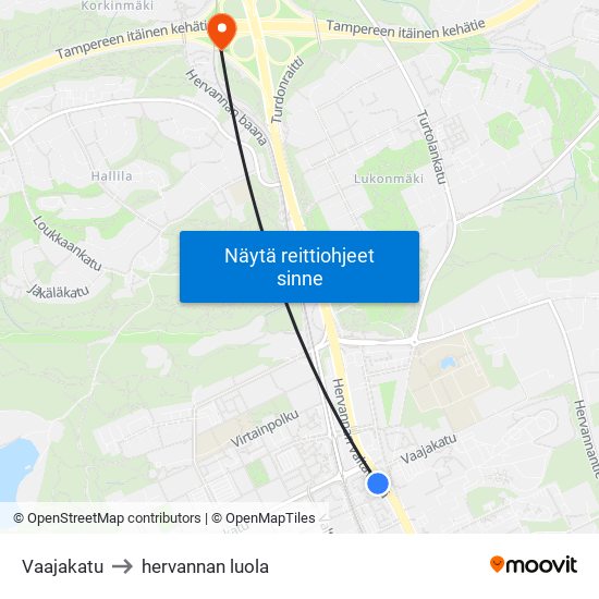 Vaajakatu to hervannan luola map