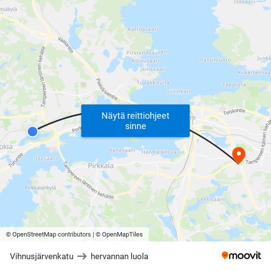 Vihnusjärvenkatu to hervannan luola map