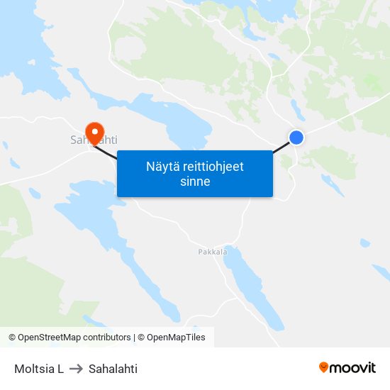 Moltsia L to Sahalahti map