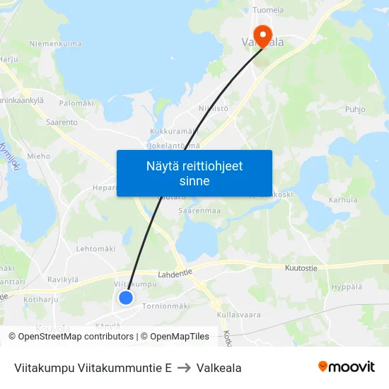 Viitakumpu Viitakummuntie E to Valkeala map