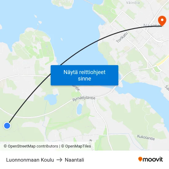 Luonnonmaan Koulu to Naantali map