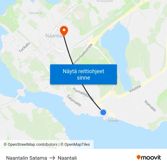 Naantalin Satama to Naantali map