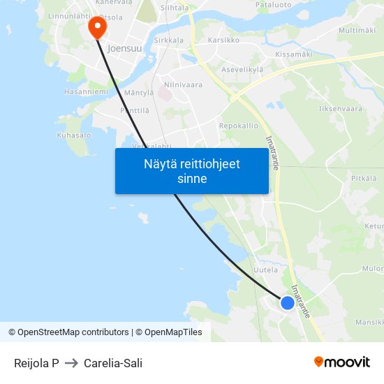 Reijola P to Carelia-Sali map